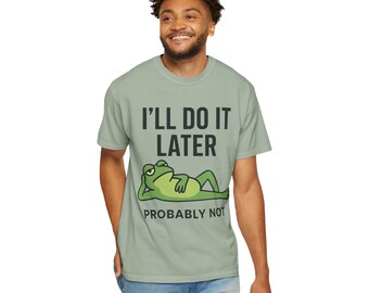 Sarcastic Frog Shirt, Introvert Humor Tee, Grumpy Animal Graphic, Relatable Meme Apparel