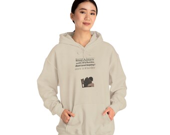 Essere umani è più un fardello Maglietta, Maglietta con estetica anime triste, Maglietta con citazione depressa, Maglietta grafica emozionale, Abbigliamento con estetica dark