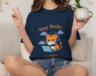 Grumpy Cat Shirt, Sarcastic Humor Tee, Introvert Mood, Relatable Animal Graphic