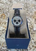 Vintage Breitling Navitimer Automatic Chronograph Watch – Stainless Steel, Black Leather Strap, Luxury Swiss Men's Watch with Box product logo