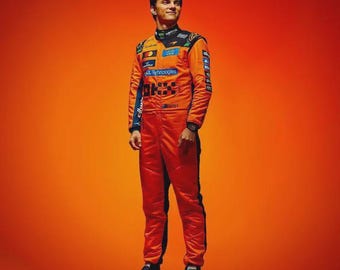 Traje de carreras McLaren 2026 personalizado – Traje de F1 con nombre personalizado (Oscar Piastri/Lando Norris)