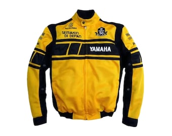 Men's Yamaha Racing Breathable Mesh Motorcycle Jacket - CE Certified Summer Biker Gear, Ideal Gift for Riders