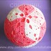 Crochet Diamond Ball Pattern-Rhombic Triacontahedron. Ball pillow, ball toy, round pillow cover, bedroom pillow,crochet sphere,polyhedron