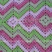 Crochet square and ripple blanket pattern. Crochet baby afghan, Crochet blanket for baby. Easy crochet pattern for babies