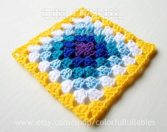 Double Crochet Granny Square Pattern No 7 (Pdf pattern)
