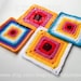 Crochet Chart Pattern - Sc, Hdc, Dc and Tr Solid Square Pattern. 4 ...