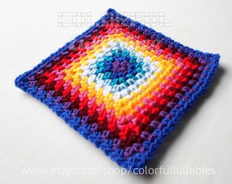 Single Crochet Granny Square chart. Pattern No 5 of the collection of Basic Crochet Shapes