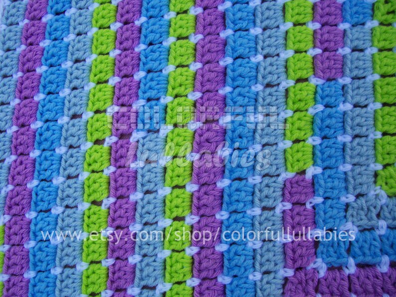 Baby blanket crochet pattern. Math crochet pattern. Crochet baby blanket with numbers. MAGIC: English pattern for babies image 2