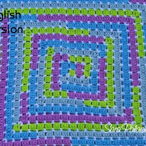 Baby blanket crochet pattern. Math crochet pattern. Crochet baby blanket with numbers. MAGIC: English pattern for babies image 1