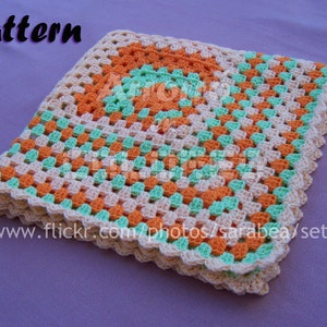 PDF Crochet Pattern. Asymmetrical granny square. Spanish Version image 3