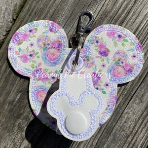 Exclusive Floral mouse ear holder limited edition mouse head flower and garden festival ear buddy park accessory image 2