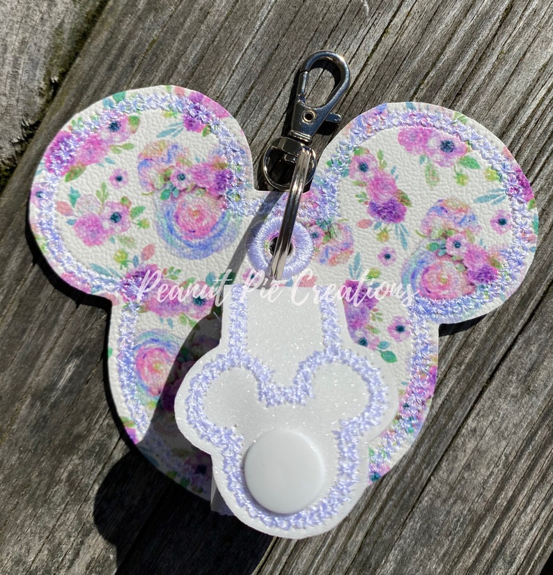 Exclusive Floral mouse ear holder limited edition mouse head flower and garden festival ear buddy park accessory image 2