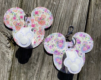 Exclusive - Floral mouse ear holder - limited edition - mouse head - flower and garden - festival - ear buddy - park accessory -
