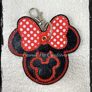 Ms. Mouse ear holder - Minnie inspired - mask holder - key holder - sunglasses holder - park accessory - ear buddy - gift