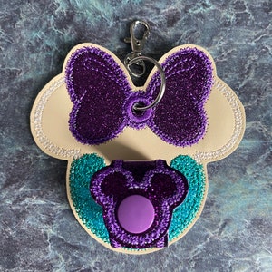 Mermaid mouse ear holder - princess - ear buddy - backpack - park accessory