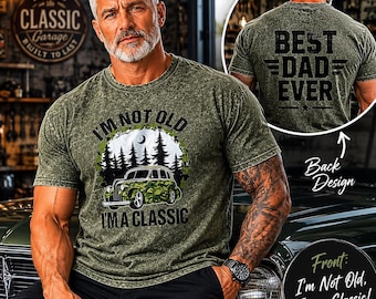 Bester Papa aller Zeiten, lustiges Vatertagsgeschenk, Retro Auto Papa Shirt, Papa Geburtstagsgeschenk, klassisches Papa T-Shirt, Geschenk für Opa