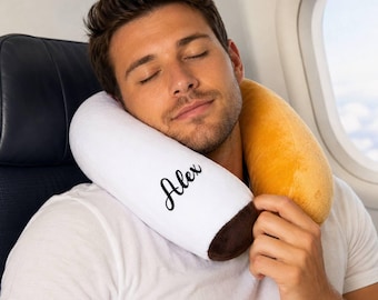 Lustiges Reise-Nackenkissen, Flugzeugkissengeschenk für ihn, lustiges Flughafengeschenk, Neuheit-Nackenkissen, Knebelgeschenk für Vati, Reisegeschenk für Männer