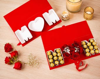 Mama benutzerdefinierte Geschenkbox, personalisierte Geburtstagsgeschenkbox für Mama, Luxusgeschenkbox für sie, einzigartiges Muttergeschenk, Muttertagsgeschenk