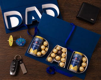 Vatertagsgeschenkbox, Benutzerdefinierte Geschenkbox, Geschenk für Papa, personalisierte Geschenkbox, Geschenk zum Vatertag