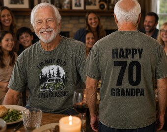 Lustiges Opa Geburtstags-Shirt, glückliches 70er Opa-T-Shirt, bestes Opa aller Zeiten Geschenk, Vatertags-Shirt, Familien-passendes T-Shirt