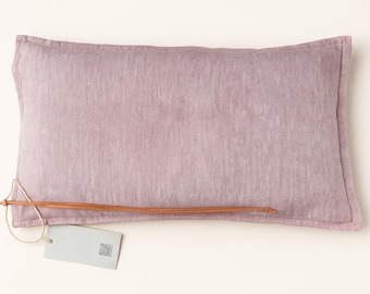 Lavendel boekweit reislinnen kussen, neksteunkussen, aromatherapiekussens