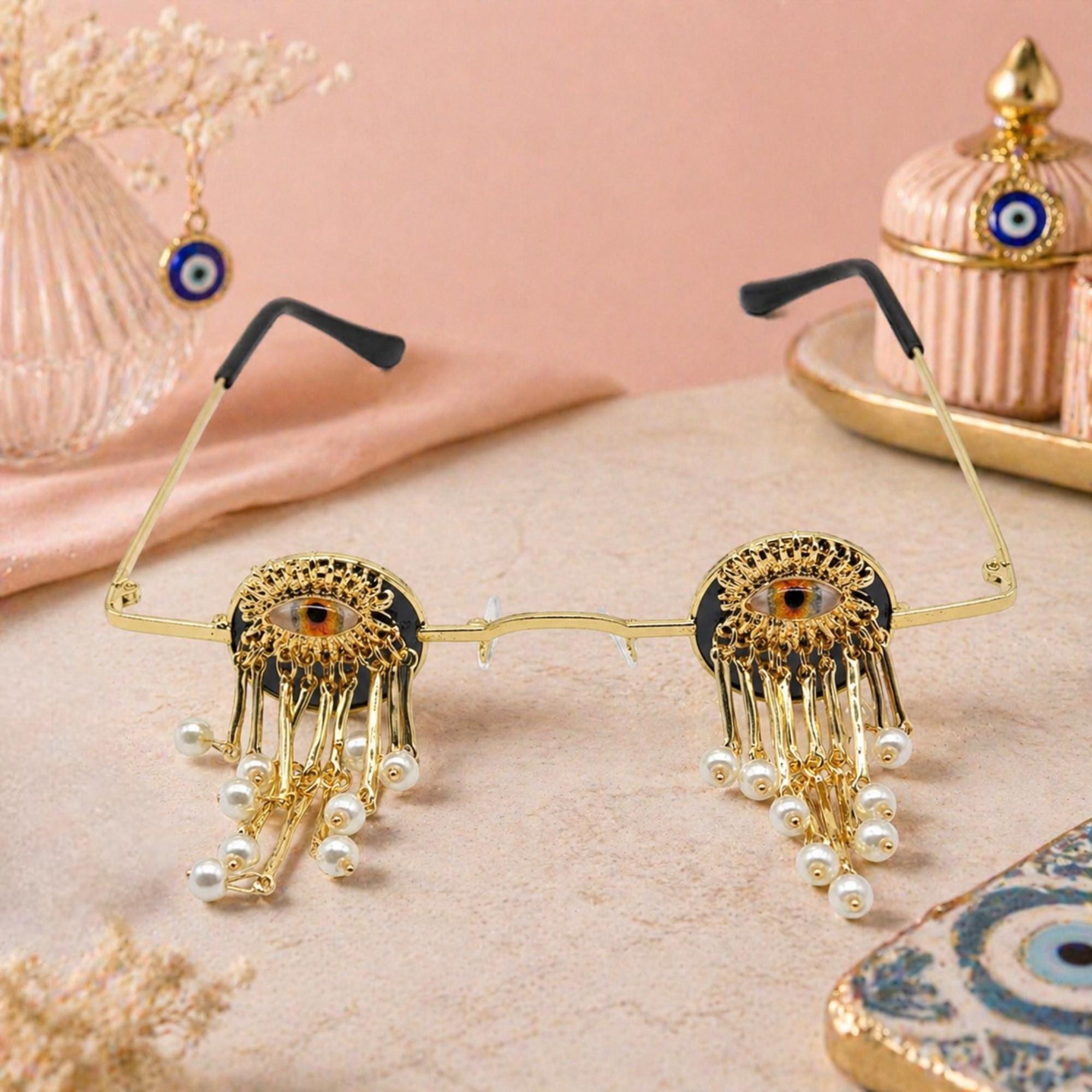 Evil Eye Festival Glasses - Etsy display picture 3