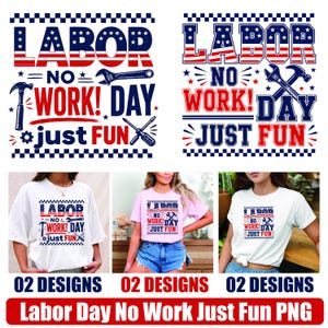 Tag der Arbeit – Kein Job, nur Spaß (SVG), Lustiges T-Shirt-Design zum Tag der Arbeit, Patriotisches USA-SVG, Sublimationsdruck zum Feiertag der Arbeiter, Tag der Arbeit (SVG)