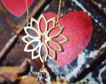 Leaf Lotus Necklace