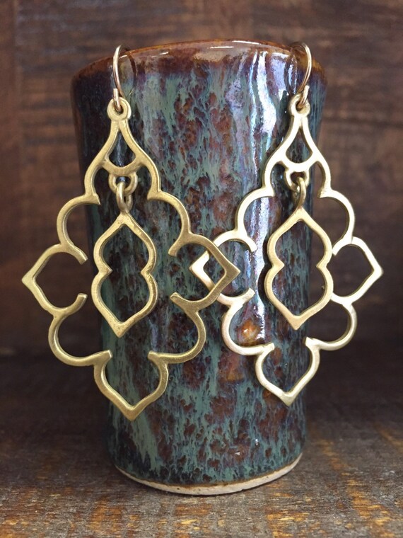 Melissa Moroccan Earring Brass Image 0