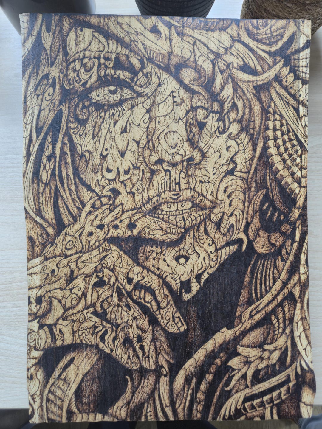 Human Portrait Pyrography Portrait Pyrography Wood Art: Woman Portrait - Etsy