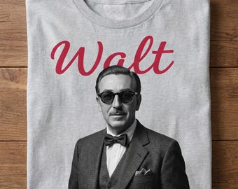 Retro Walt Disney Shirt, Disney Herren Shirt, Disneyland Shirt, Magic Kingdom T-Shirt, glücklichster Ort der Welt, Disney-Fan Geschenke