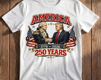 Maglietta retrò per il 250° anniversario degli Stati Uniti, con bandiera americana 1776-2026.