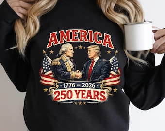 Retro USA 250. Jahrestag Shirt, Amerikanische Flagge 1776-2026 T-Shirt