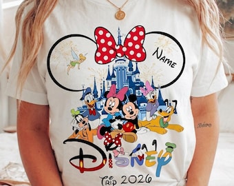 Benutzerdefinierte Disney Trip 2026 Shirt, 2026 Disneyland Shirt, Disney Familie Shirts, 2026 Disney Gruppe Shirt, Disneyworld Shirts, Magic Kingdom Shirt