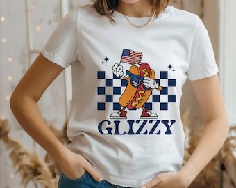 Glizzy lustiges Shirt, Hot Dog Lover Tee von Glizz, Fourth of Jully