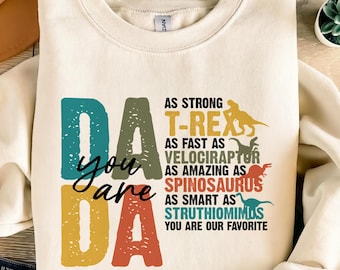 Dinosaur Dad Sweatshirt, Paleo Lover Tee, Father's Day apparel