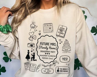 Individuell angefertigtes Future Mrs. Shirt: Individuelles Accessoire für die Braut und Verlobung