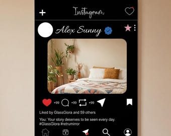 Cornice personalizzata per Instagram / Specchio / Pannello decorativo per foto sui social media