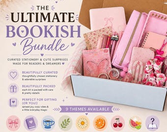 Bookish Bundle Kit | Curated Stationery Mystery Box for Readers (9 Themes)