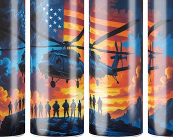 Military FULL WRAP Tumblers