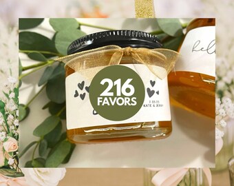 216 | 2OZ Vegan Jam Favors for Rustic Farm Barn Cottage Ranch Boho Minimal Guest Shower Party Event Wedding Edible Honey, L.A. FARM GIRL