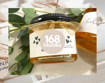 168 | 2OZ Vegan Jam Favors for Rustic Farm Barn Cottage Ranch Boho Minimal Guest Shower Party Event Wedding Edible Honey, L.A. FARM GIRL