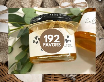 192 | 2OZ Vegan Jam Favors for Rustic Farm Barn Cottage Ranch Boho Minimal Guest Shower Party Event Wedding Edible Honey, L.A. FARM GIRL