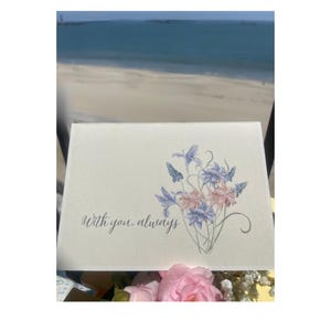 Grief Support Sympathy Cards with Audio QR Code, Bereavement Card, Condolence Card, Loss of Loved One With You, Always