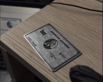 Kundenspezifische AMEX Platinum Edelstahl Karte - Laser gravierte Neuheit Metallreplik