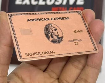 Amex schwarze Kartenreplik kundenspezifische Metallkarte, Edelstahl graviertes Luxussammlergeschenk