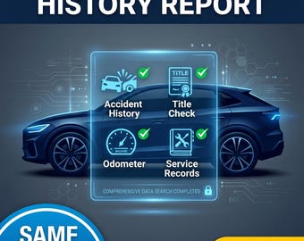 Rapporto sulla storia del veicolo USA / Verifica VIN Incidenti Titolo Contachilometri Registri di proprietà PDF