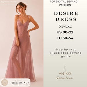 chiffon dress pattern free Stunning Chiffon Dress Sewing Tutorial
