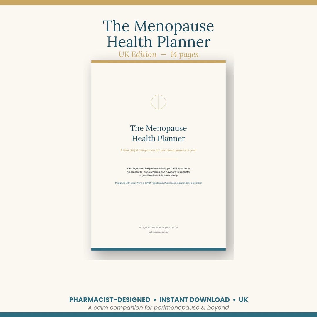 UK Menopause Planner | Perimenopause Symptom Tracker | HRT Log & GP ...
