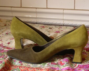 olive green pumps